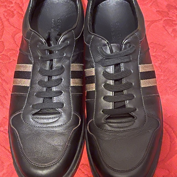 Classic GUCCI BLACK & GOLD Sneakers - Picture 6 of 15